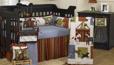 Horse Theme Baby Nursery Decorating Ideas Horse Theme Themed Baby Nursery Crib Bedding Sets Window Valance Decorations Cowboy Cow Vintage