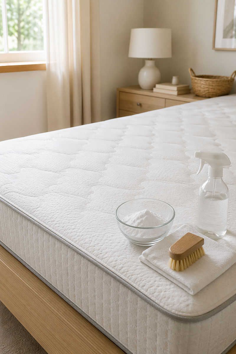 How to get smell out of a mattress safely in a nursery or bedroom