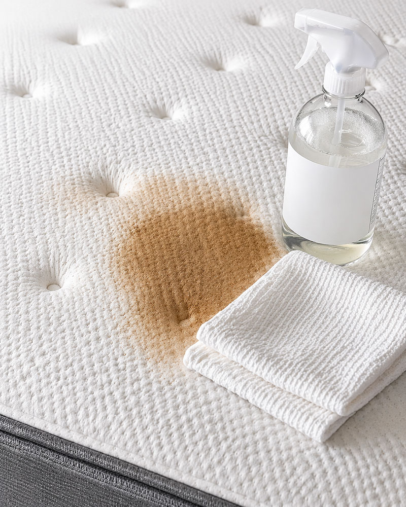 How to remove stains from a mattress using simple at-home cleaning methods