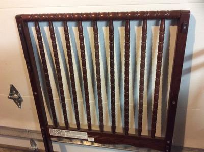 Side Rails of vintage 1998 model of the Jenny Lind siderail drop style baby crib