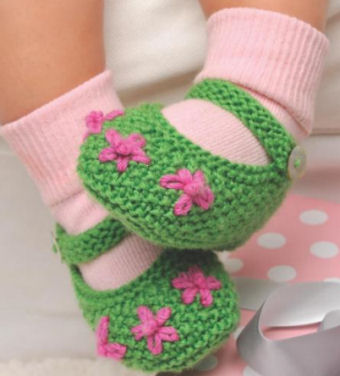 Knit baby booties knitting patterns knitted