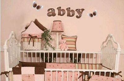 Ladybug Wall Decoration Ideas For Wooden Letters In A Baby Girl S
