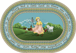 baby nursery mary had a little lamb area rug 