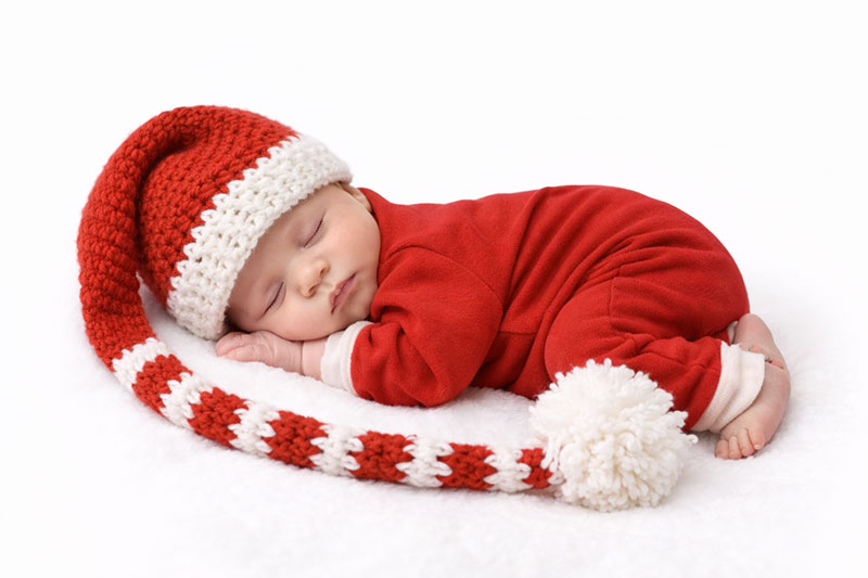 Christmas elf baby hat crochet patterns with cocoon for photo props