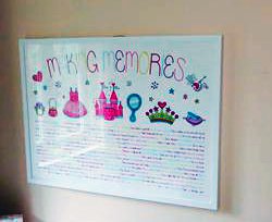 Personalized princess artwork featuring baby memories by Making Memories