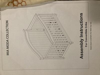 Mia Moda Convertible Crib Owners Manual Parts Diagram Page 