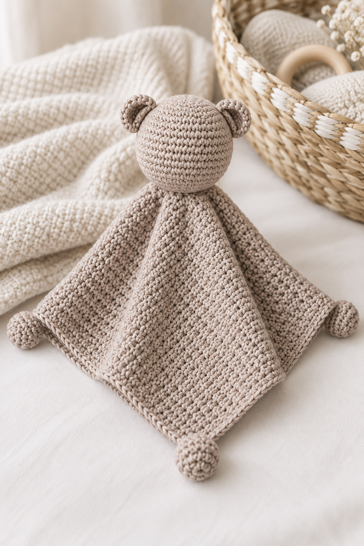 Minimalist crochet lovey pattern