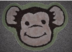 funky monkey monkeying around baby nursery rug