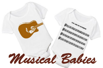Musical theme baby onesie romper ideas