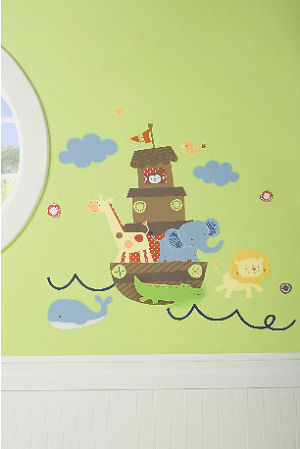 Noah s Ark Baby Nursery Wall Stickers and Decals with Animals