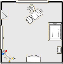 15X15 baby nursery floorplan example layout design