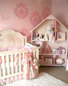 Nursery Wall Painting Ideas for a Baby Girl Room