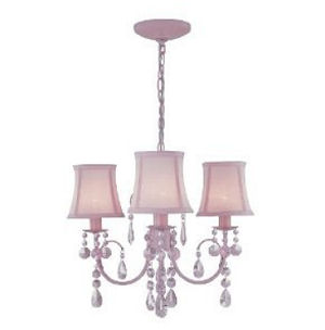 Pink nursery mini chandelier ceiling light fixture