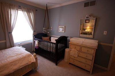 One of a kind nursery filled with memories and special touches.