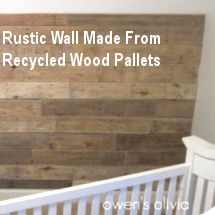 DIY rustic baby nursery wall decor