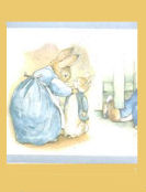 beatrix potter peter rabbit jemima puddleduck baby nursery wallpaper border wall