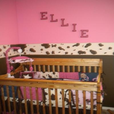Pink and Brown Baby Cowgirl Nursery Theme Pictures