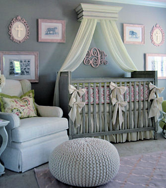 Pink and grey baby girl nursery jungle safari nursery theme ideas