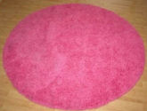 pink round bedroom girls baby nursery area rug