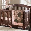 pink and brown baby crib nursery bedding sets comforters