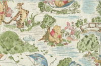 winnie the pooh toile fabric quilting quilt quilters