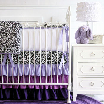 Purple baby girl nursery room décor with DIY crafts decorating ideas