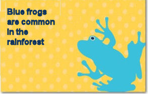 Baby blue rainforest frog theme baby shower invitation