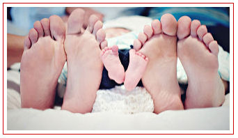 Family newborn baby portrait