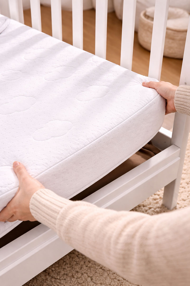 Removing crib mattress to replace with better fitting mattress