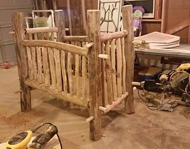 homemade baby crib