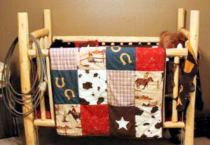 Homemade rustic log cabin baby crib instructions