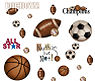 Sports theme baby nursery room wall decals