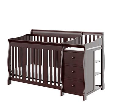 Storkcraft Portofino Baby Crib n Changer 4 n 1 in Espresso 