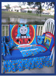 train nursery bedding