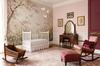Pink butterfly nursery decorations and vintage decor ideas for a baby girl.