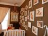 Antique Shabby Chic Girls Nursery Walls in Chocolate Brown