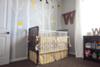 William's gray yellow and white forest animals nursery theme is a tranquil lighthearted space filled with enchanting woodland creatures