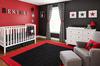 Bentley’s rockstar nursery theme with guitar art and star wall decor