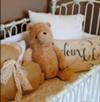 Homemade Pillows in the Baby's Crib