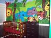 Living Jungle Animals Baby Nursery Theme Wall Mural