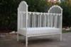 White Metal Baby Crib 