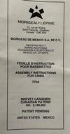 front page of the Model 770 Assembly Instructions Manual