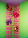 Handmade bandana patterned butterflies decorating my baby girl's nursery walls.