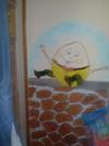 Humpty Dumpty Sat on a Wall in our Baby Boy's Nursery Rhymes Theme Room