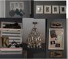 A beautiful baby boy nursery room decorated in a vintage cars theme and sea green and white color scheme