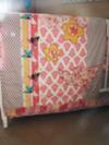 Baby crib quilt made using fabric from the 