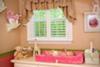 Ruffled Window Valance and Changing Area in my Baby Girl's Pink and Green Nursery