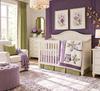 Purple and lime green owl nursery decorating ideas
