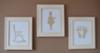 Create personalized nursery wall decor using your own Silhouette SD!<br><BR>This mom chose to frame a rocking chair, a fairytale ballerina and her baby's footprints in pink.  <BR><BR>The artwork looks amazing on the brown paint color of the nursery wall. 