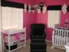 Our Baby Girl's Pink Black and White Nursery